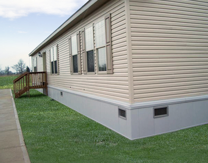 Faux Stone Skirting for Mobile Homes by Les  GenStone